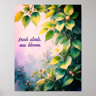Fresh Starts, New Blooms - Frühjahrsvorteil Poster