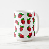 Fresh Strawberries Kaffeetasse (VorderseiteRechts)
