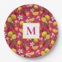 Fresh Strawberry and Lemon Pattern