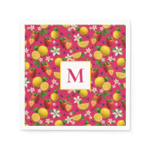 Fresh Strawberry and Lemon Pattern