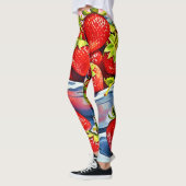 Fresh Strawberry Bowl Leggings (Links)