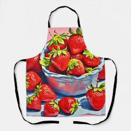 Fresh Strawberry Bowl Schürze