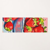 Fresh Strawberry Bowl Yogamatte (Vorderseite (Horizontal))