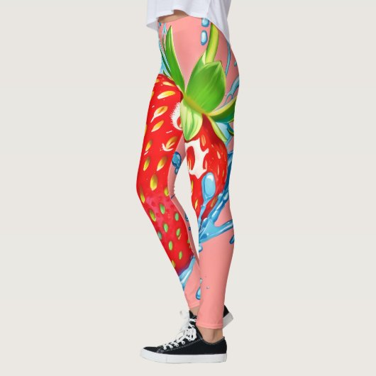 Fresh Strawberry Burst Leggings (Links)