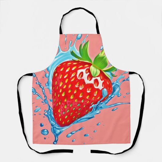 Fresh Strawberry Burst Schürze (Vorderseite)