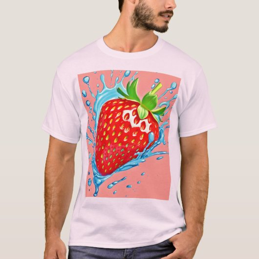 Fresh Strawberry Burst T-Shirt (Vorderseite)