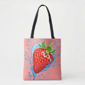 Fresh Strawberry Burst Tasche (Vorderseite)