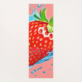 Fresh Strawberry Burst Yogamatte (Rückseite)