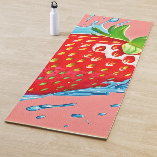 Fresh Strawberry Burst Yogamatte (Beispiel)
