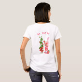 Fresh Strawberry Drink Funny T - Shirt - Benutzerd (Schwarz voll)