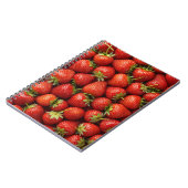 Fresh Strawberry Fields Repeating Pattern Notizblock (Linke Seite)