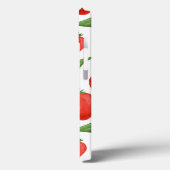 Fresh Strawberry Leaf Pattern iPhone Case (Rückseite / Links)