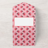 Fresh Strawberry Pattern All In One Einladung (Außenbereich)