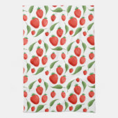 Fresh Strawberry Pattern Kitchen Towel Geschirrtuch (Vertikal)