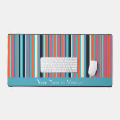 Fresh Stripe Pattern Personalized Schreibtischunterlage (Tastatur & Maus)