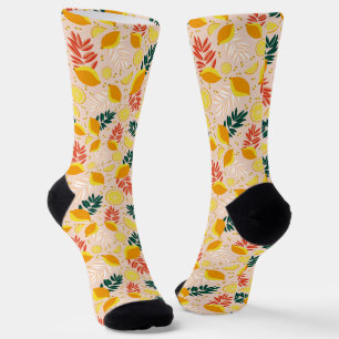 Fresh Summer Gold Lemon Frucht Socken