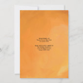 Fresh Summer Orange Citrus Virtual Baby Dusche Einladung (Rückseite)