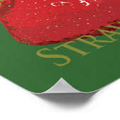 Fresh Summer Strawberries Poster (Ecke)
