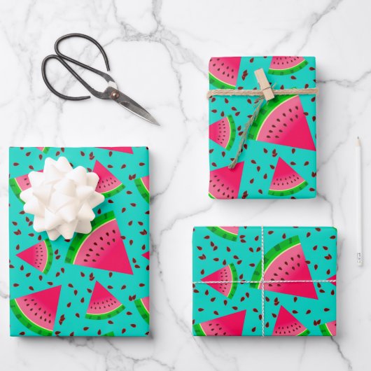 Fresh Summer Watermelone Cool Geschenkpapier Set (Vorderseite)