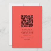 Fresh Summer Watermelons QR Code Family Wiedersehe Einladung (Rückseite)