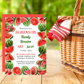 Fresh Summer Watermelons QR Code Family Wiedersehe Einladung