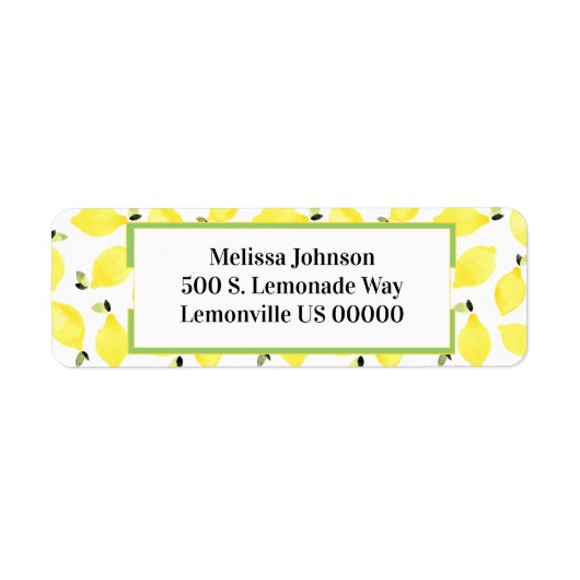 Fresh Summerbright Lemon Pattern + Green (Vorne)