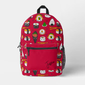 Fresh Sushi Bedruckter Rucksack (Vorderseite)