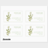 FRESH THYME Biz ID Rectangle Stickers (Blatt)
