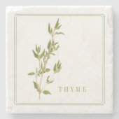 FRESH THYME Marble Stone Untersetzer (Vorderseite)