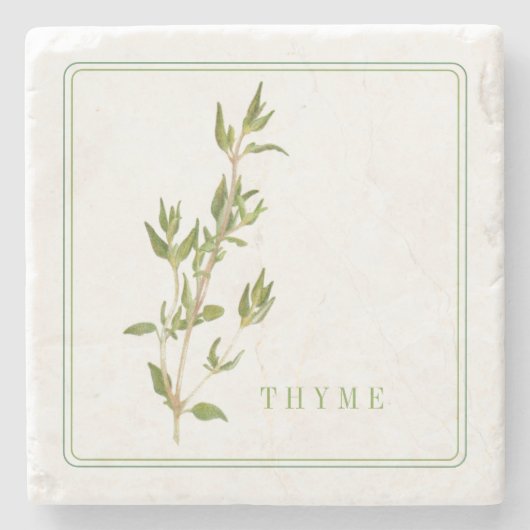 FRESH THYME Marble Stone Untersetzer (Vorderseite)