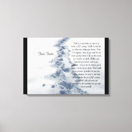 Fresh Tracks Inspirational Leinwanddruck