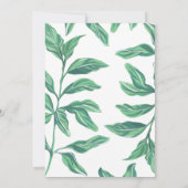 Fresh Tropical Island Beach Hochzeit Einladung (Rückseite)