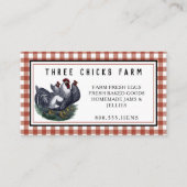 Fresh Vintag Hen Farmhouse Business Visitenkarte (Vorderseite)