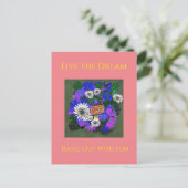 Fresh Vivid Colorful Fun Happy Postkarte (Stehend Vorderseite)