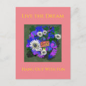 Fresh Vivid Colorful Fun Happy Postkarte (Vorderseite)