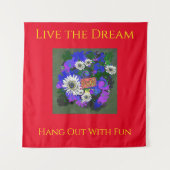 Fresh Vivid Colorful Fun Happy Wandteppich (Vorderseite)