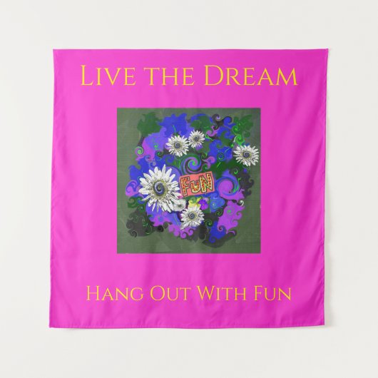 Fresh Vivid Colorful Fun Happy Wandteppich (Vorderseite)