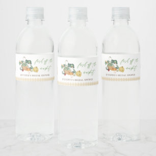 Fresh vom Bauernmarkt - Bridal Shower Wasserflaschenetikett