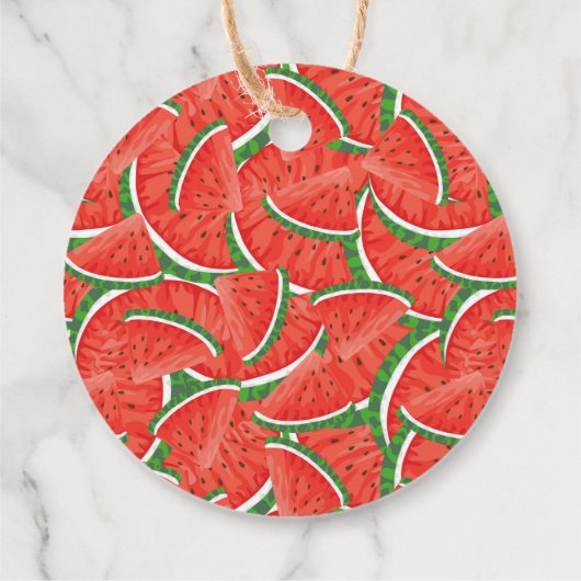 Fresh Watermelon Geschenkanhänger (Rückseite)