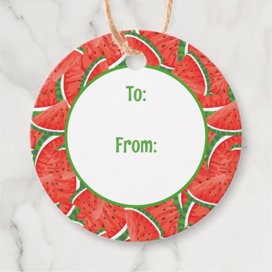Fresh Watermelon Geschenkanhänger (Vorderseite)
