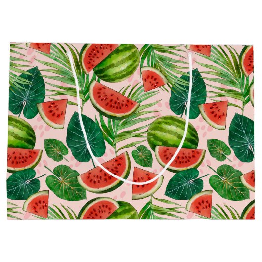 Fresh Watermelon Große Geschenktüte (Rückseite)
