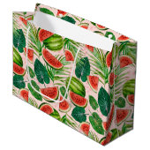 Fresh Watermelon Große Geschenktüte (Vorderseite Schrägansicht)