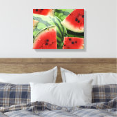 Fresh Watermelon Kitchen Canvas Print Leinwanddruck (Insitu (Schlafzimmer))