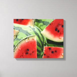 Fresh Watermelon Kitchen Canvas Print Leinwanddruck