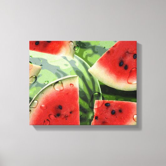 Fresh Watermelon Kitchen Canvas Print Leinwanddruck (Vorderseite)