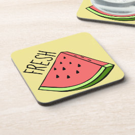 Fresh Watermelon Plastische Untersetzer mit Korkrü