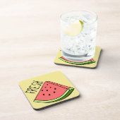 Fresh Watermelon Plastische Untersetzer mit Korkrü (Rechte Seite)