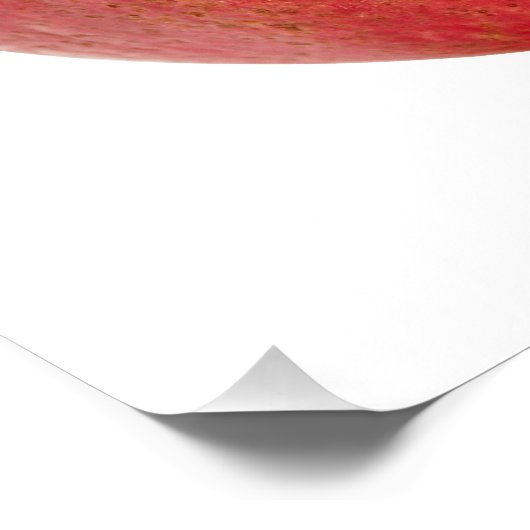 Fresh Whole Red Pomegranate Fruit Healthy Food Art Poster (Ecke)