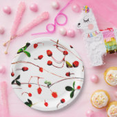 Fresh Wild Strawberries Pappteller (Party)