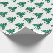 Fresh Winter Evergreens Geschenkpapier (Ecke)